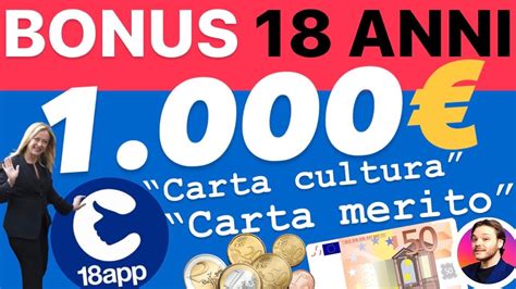 Bonus 1 000 Diciotto Anni Carta Della Cultura Giovani E Carta Del