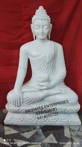 White Marble Buddha Statue Garden At Rs 33000 In Jaipur Id 2853229435688