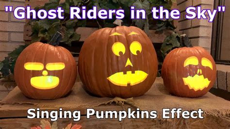 Ghost Riders In The Sky Singing Pumpkins Effect Animation Youtube