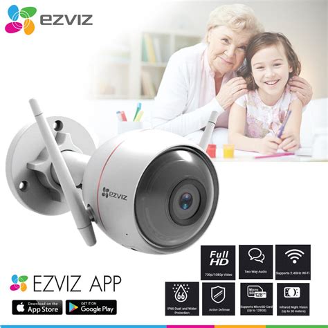 Ezviz กลองวงจรปด รน C3W ezGuard Wall Mounted Wi Fi Full HD Shopee