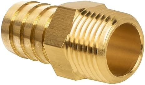 Amazon JUWO 1 8 Barb X 1 4 NPT Male Pipe Brass Hose Barb