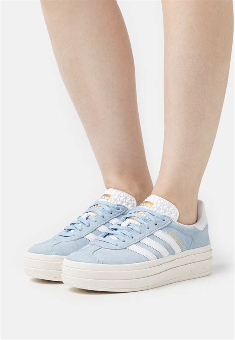 Adidas Originals Gazelle Bold Trainers Clear Sky Footwear White