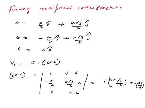 Solved Consider The Hexagonal Lattice With Basis Vectors As Shown In