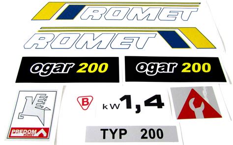 ROMET OGAR 200 NAKLEJKI DUŻY KOMPLET 4095893 za 39 71 zł z Wysyłka