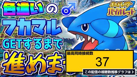 ライブ同時接続数グラフ『【ポケモンsv】色違い旅パが完成するまで冒険始めれない縛り！フカマル編【孵化数335～】4 』 Livechart