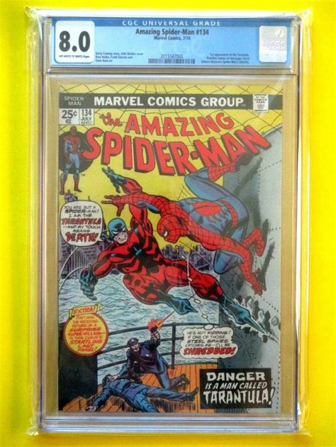 Comicsvalue Amazing Spider Man 134 CGC 8 0 1st Appearance Of