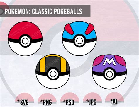 Pokemon Pokeball Svg Bundle Ball Png Dxf Cut Files Etsy The Best Porn