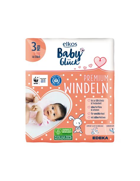 Edeka Elkos Baby Gl Ck Windeln Gr Midi St