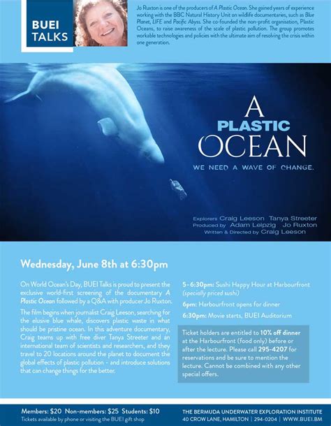 BUEI Talks To Screen "A Plastic Ocean" Film - Bernews