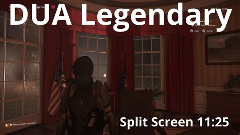 Split Screen Legendary Dua Speedrun Youtube