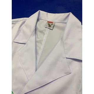 White Lab Coat Or Kot Makmal Lab Coat Long Sleeves Unisex Lab Coat