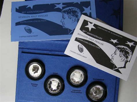 2014 Kennedy 50th Anniversary 4 Coin Silver Proof Set For Sale Buy