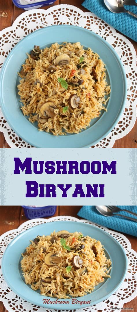 Mushroom Biryani Mushroom Biryani In Pressure Cooker Biryani Recipe