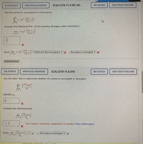 Solved Points Previous Answers Scalcet Mi My Chegg