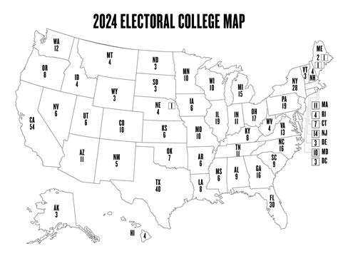 Electoral Map Coloring Page Topher Mcculloch