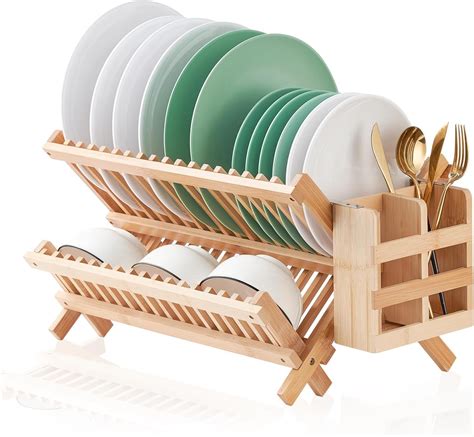 Amazon Kitchen Dish Drying Rack For Kitchen Counter Bamboo Dish