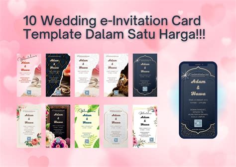 Editable Wedding E-invitation Card Template - Etsy