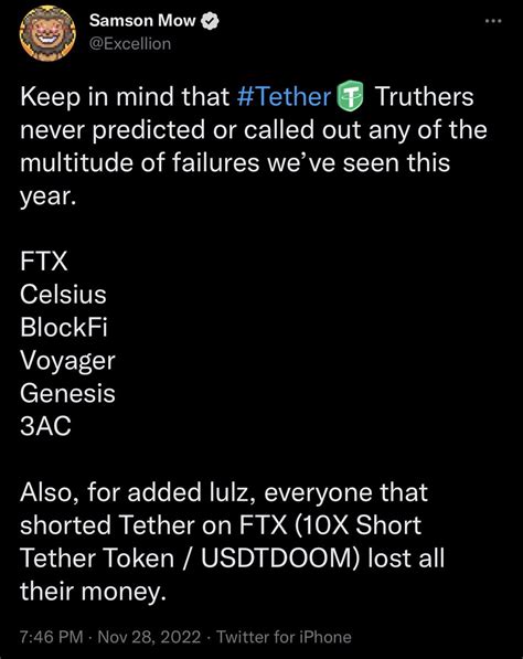 Lets See I Called Ftx Celsius Blockfi Voyager And I Told People