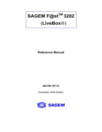 Sagem Livebox 2 Owner S Manual Manualzz