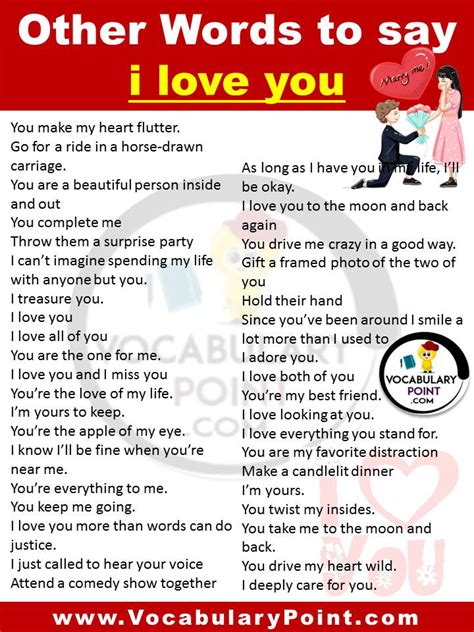 Other Words To Say I Love You Funny Ways To Say I Love You