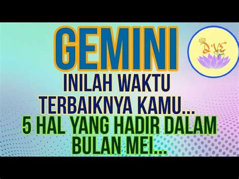 Zodiak Gemini Luar Biasa Hal Ini Akan Hadir Di Bulan Mei Tarot