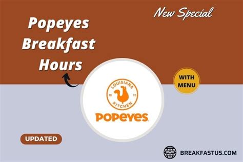 Popeyes Breakfast Hours With Breakfast Hours - July 2023 Updated