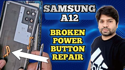 How To Repair Samsung Galaxy A12 Power Onoff Key Samsung A12 Power Button Not Working Youtube