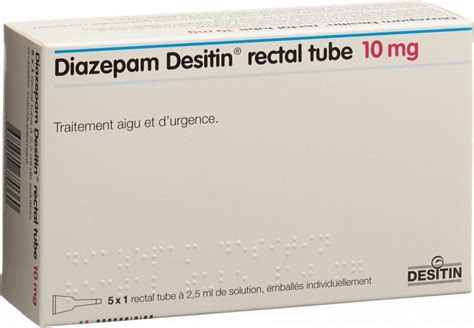 Diazepam Desitin Rectal Tube 10mg 5x 2 5ml In Der Adler Apotheke