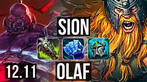 Sion Vs Olaf Top 206 400 Games Kr Master 1211 Youtube