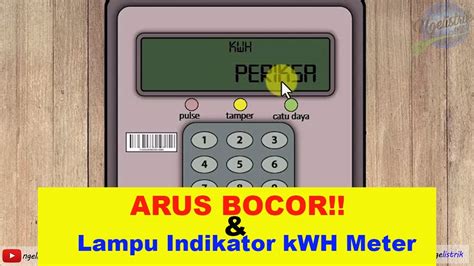 Fungsi Lampu Indikator Kwh Meter Pra Bayar Youtube