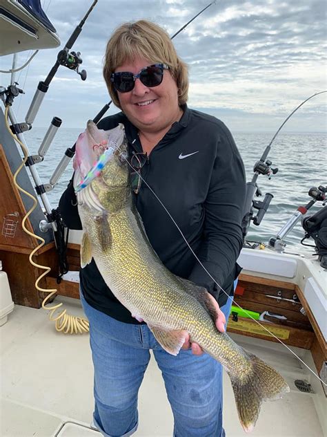 Lake Trout And A Giant Walleye Lake Superior Fishing Optimum Charters