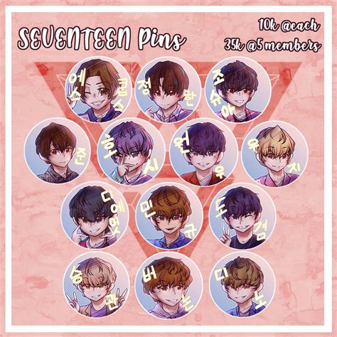 Cheonsa On Twitter Seventeen Pins Oh My Era K For Each And K