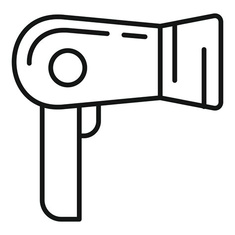 Hair Dryer Icon Outline Style 14528308 Vector Art At Vecteezy