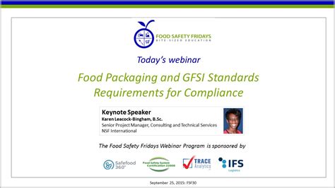 Food Packaging And Gfsi Standards Requirements For Compliance Youtube