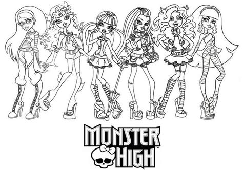 Coloriage A Imprimer Les Monster High Gratuit Et Colorier Monster