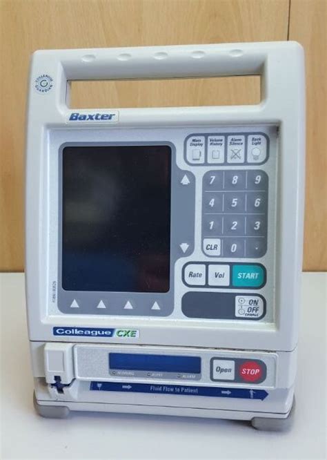 Used Baxter Colleague Cxe Colour Screen Pump Iv Infusion For Sale