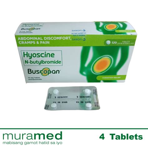 Buscopan Hyoscine Tablet Lazada PH