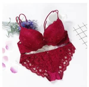 Pink Lingerie Sheer Bra And Panties Set Women Underwear Set Japanese