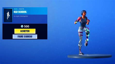 Fortnite New Emote Old School Nouvelle Danse Youtube