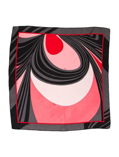 Emilio Pucci Silk Printed Scarf Scarves And Shawls Accessories