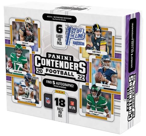 Panini Contenders Football Checklist Set Details Variations