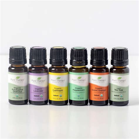 Plant Therapy Top 6 Organic Essential Oil Set Lavender