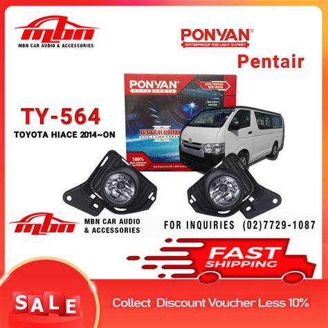 Ponyan Pentair Foglamp Assembly For Toyota Hiace Commuter Hiace