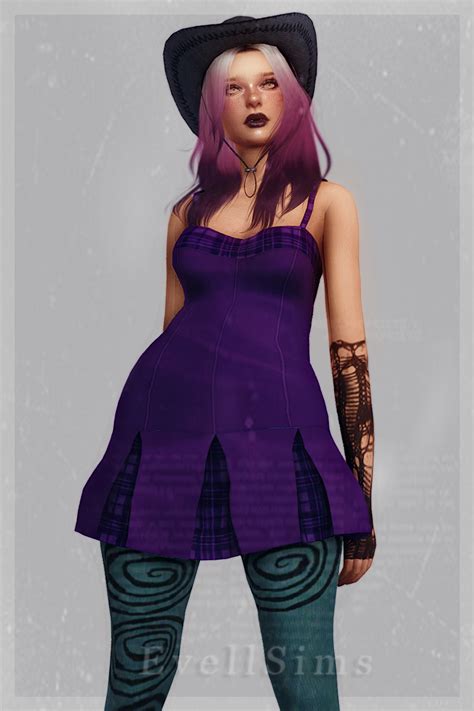 EvellSims Like A Villain Dress 25 Swatches HQ Compatible