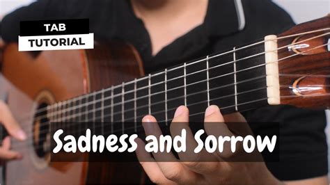 Sadness And Sorrow Naruto OST Fingerstyle Guitar Lesson Tab YouTube