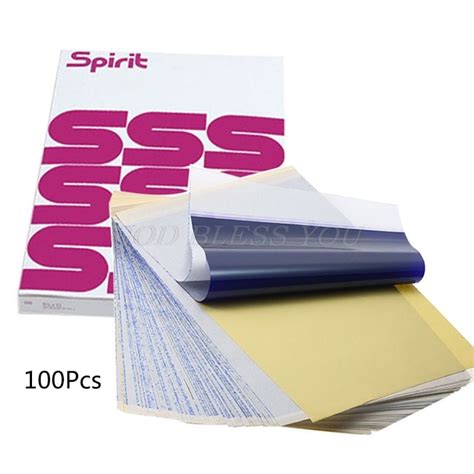 100 Sheets Tattoo Transfer Paper A4 Size Thermal S Grandado