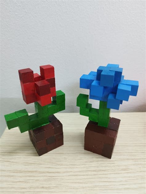 Minecraft Flower Tulip Cornflower Etsy