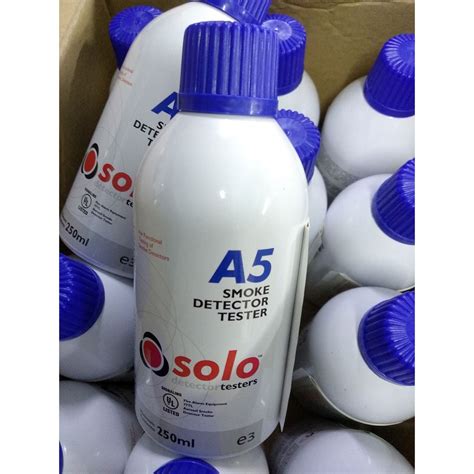 Solo A5 Smoke Detector Tester Gas Aerosol Canister 250ml Flammable Top