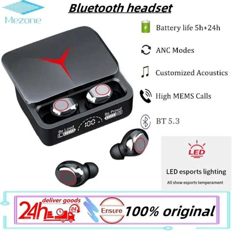 Tws Bluetooth Earphone M90 Pro Wireless Earbuds With Mic Superb Bass