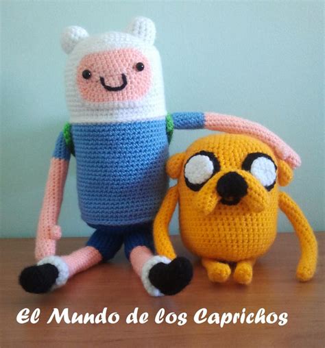 Finn Y Jake Hora De Aventuras Rana De Ganchillo Amigurumi Muñeca